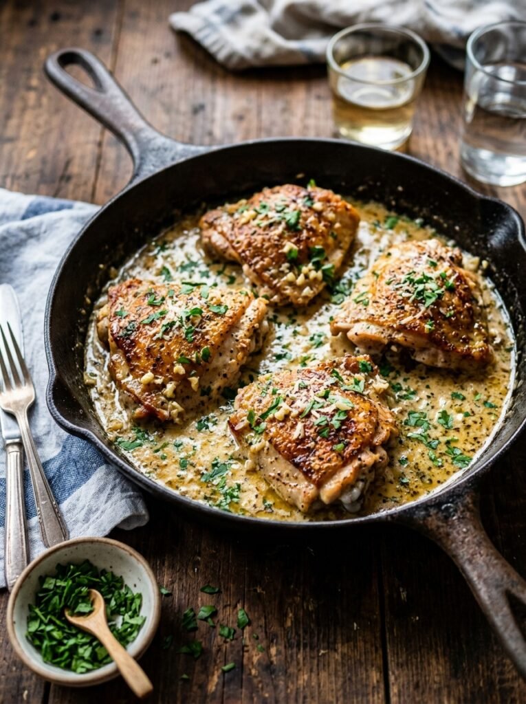 Creamy garlic chicken 202604221307