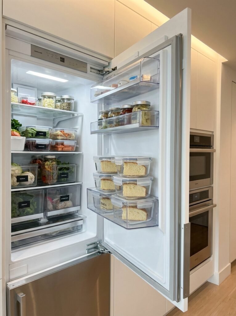 Food containers with keto cake 202605011450