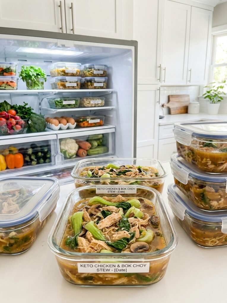 Food storage containers with stew 202605011433