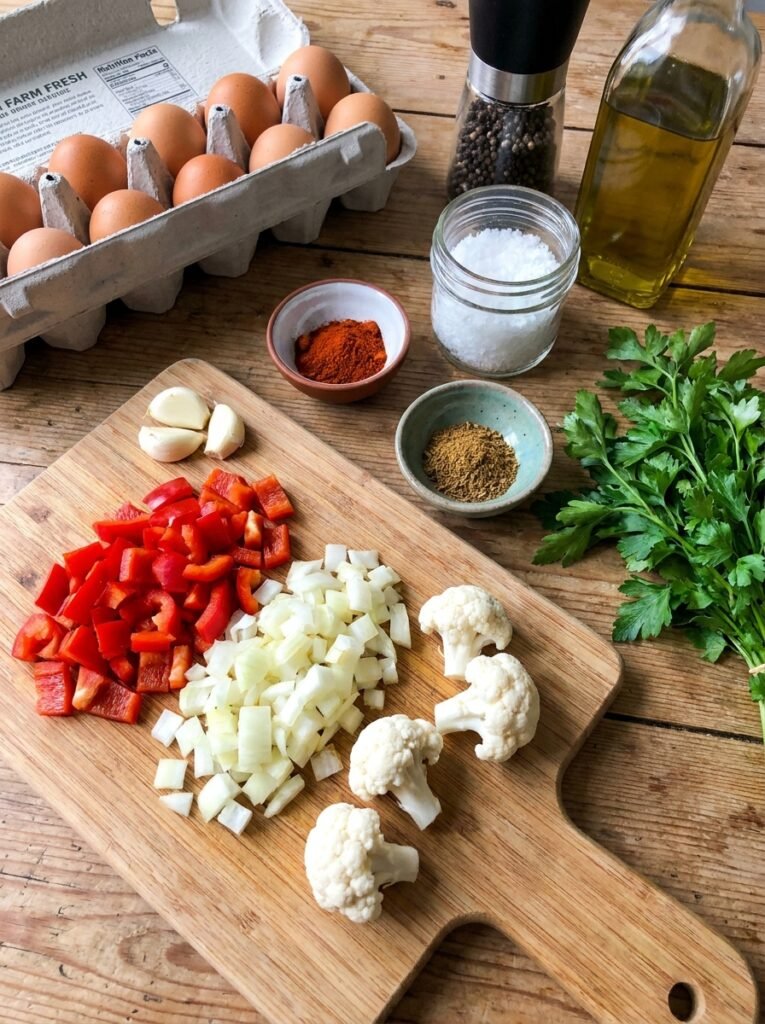 Ingredients for keto breakfast hash 202605011456