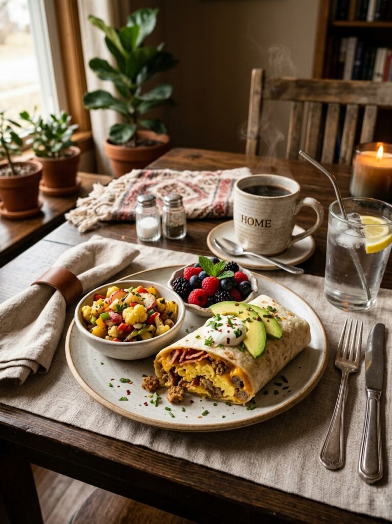Keto Breakfast Burrito 202604221314