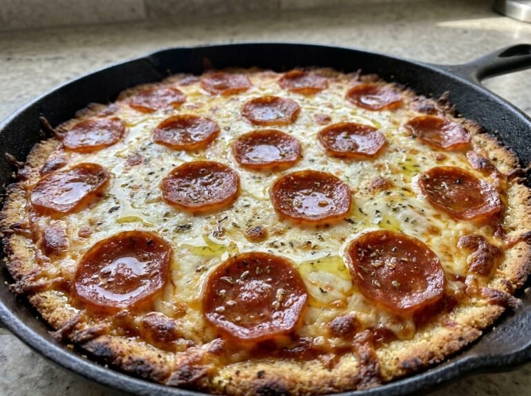 Keto Skillet Pizza Pepperoni 202604301244