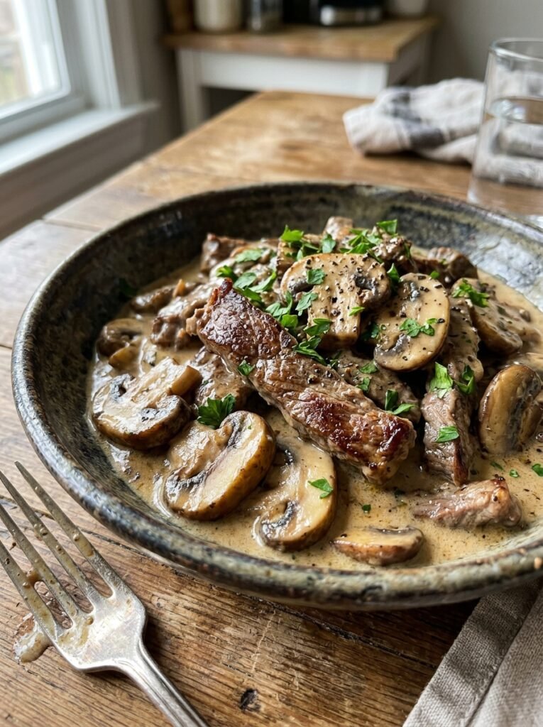 Keto beef stroganoff 202604111321