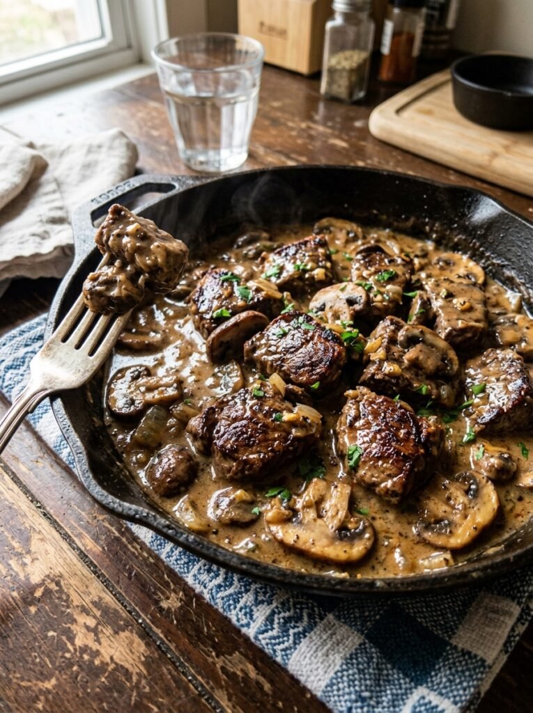 Keto beef tips 202604221247