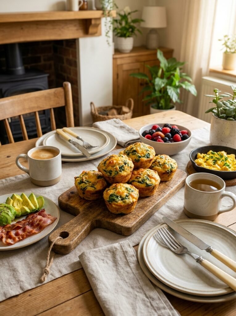 Keto breakfast muffins spinach 202605011212