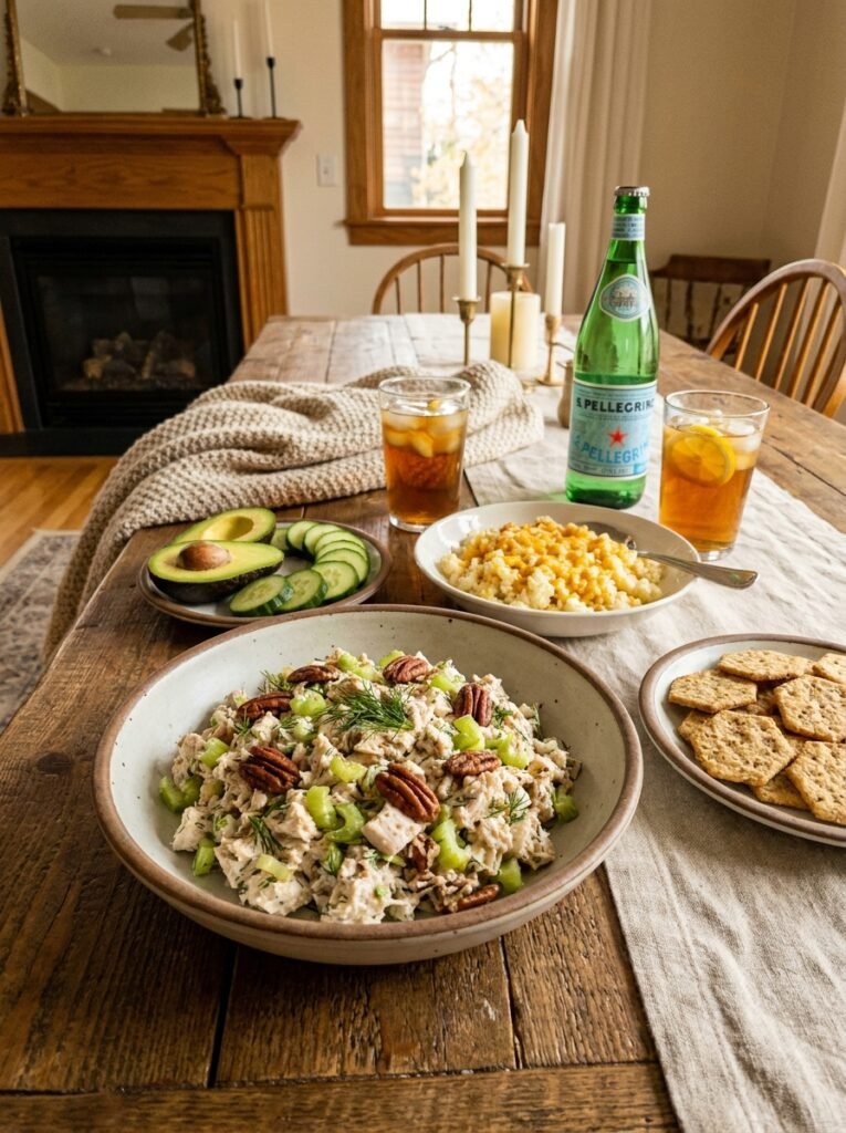 Keto chicken salad with pecans 202605011202
