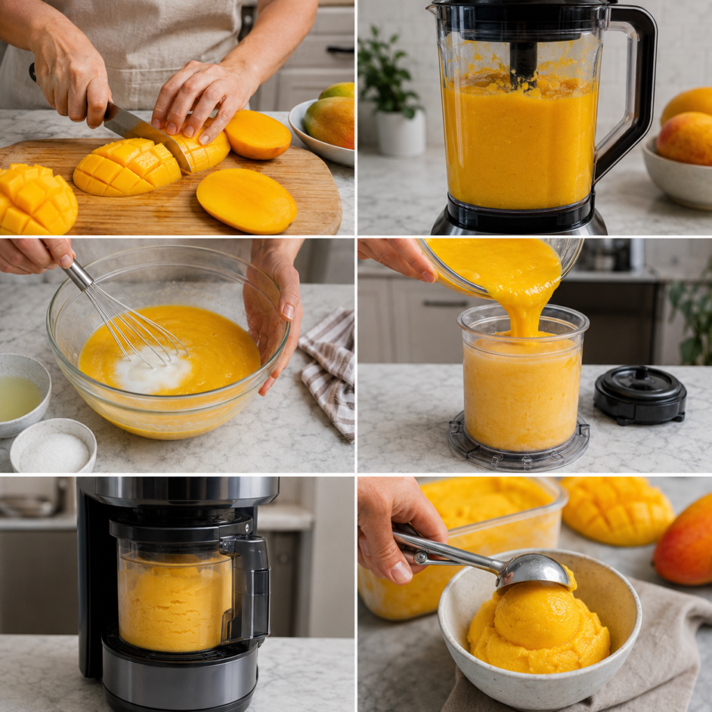 Ninja Creami Mango Sorbet Recipe: Homemade Frozen Tropical Dessert 2026 14 Ninja Creami Mango Sorbet Recipe