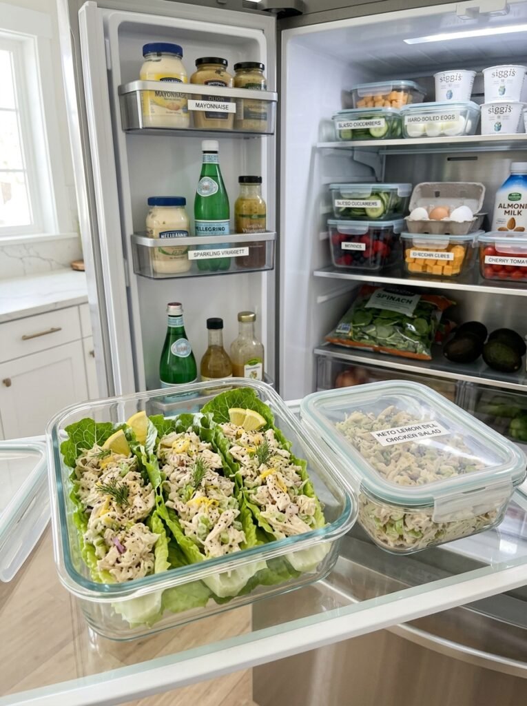 Food storage containers with salad 202605051225