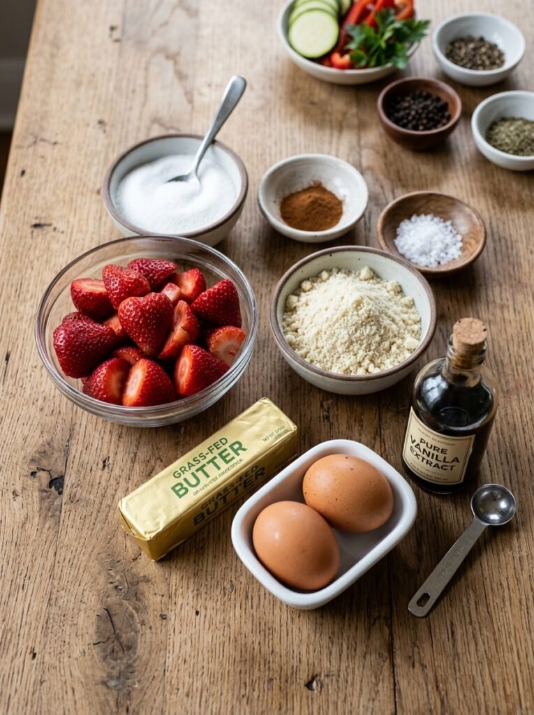 Ingredients for keto crumble cups 202605051230