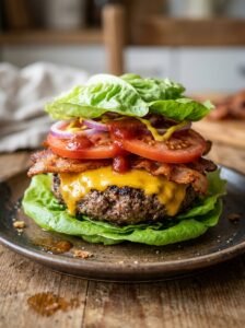 Keto bacon cheeseburger lettuce … 202605022147