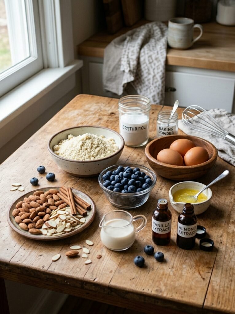 Keto blueberry almond muffins in… 202605022207