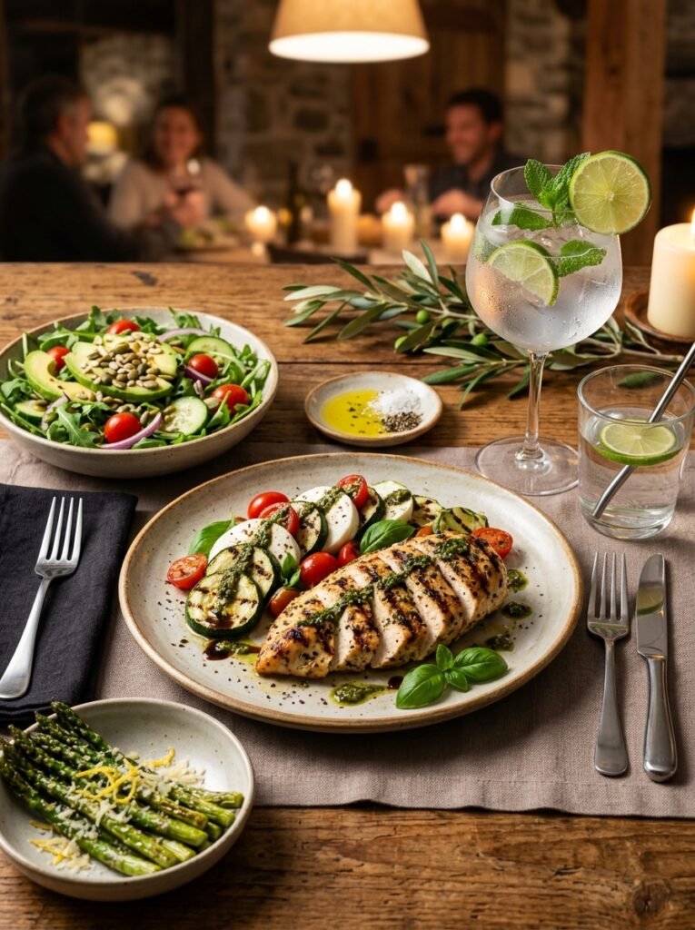 Keto chicken zucchini caprese setup 202605022154