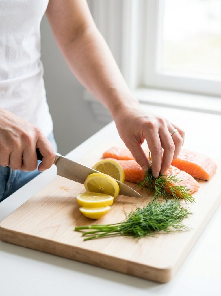 Keto salmon packets cooking process 202605012327