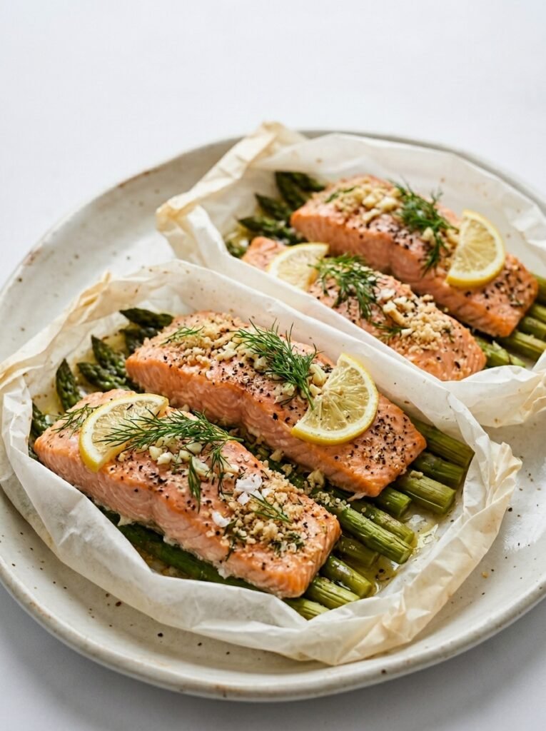 Keto salmon packets with dill 202605012326