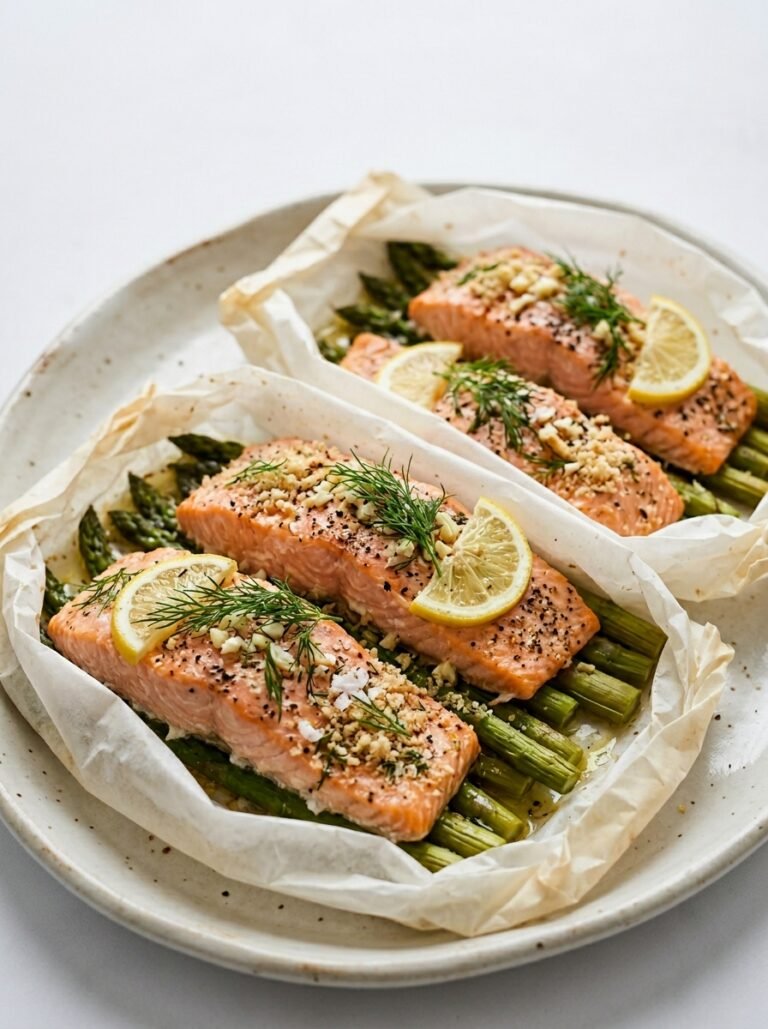Keto salmon packets with dill 202605012326