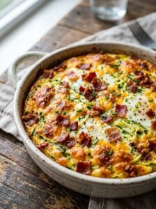 Keto zucchini bacon egg bake 202606111239