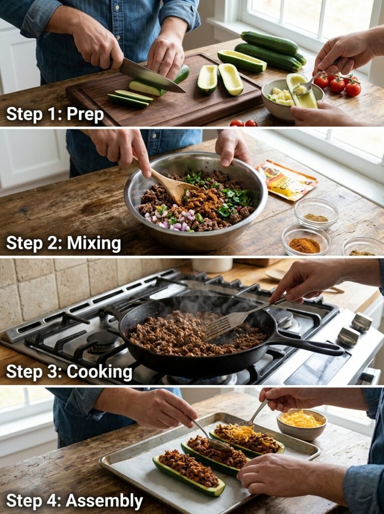 Keto zucchini taco boat dinner 202605012322 1