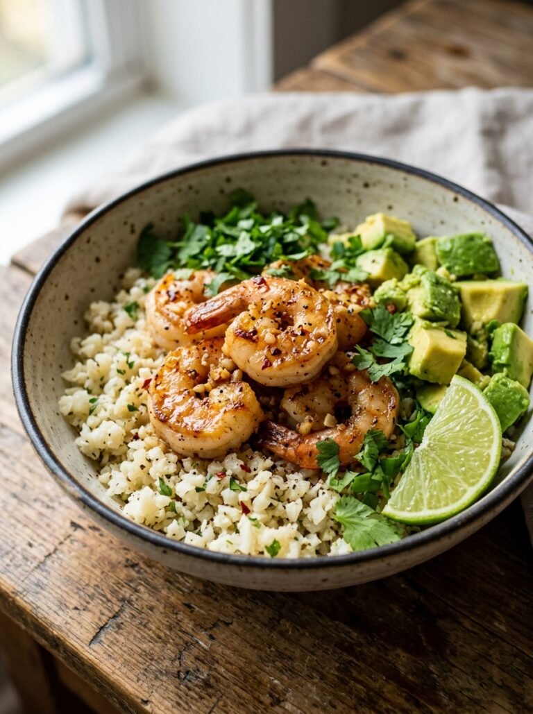 Shrimp bowl with avocado 202605051248